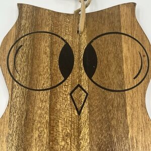 Vintage Owl Cutting Board Wood Whimsical